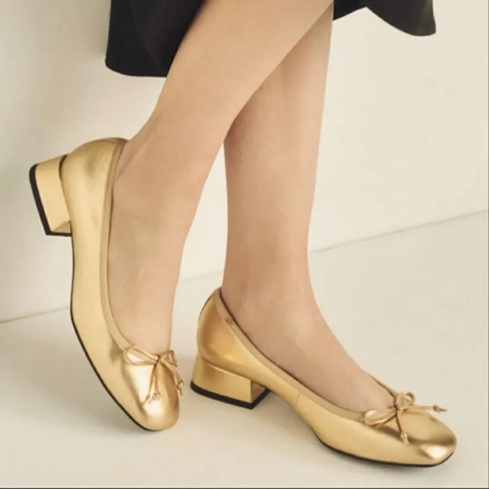 BRAND NEW BAMBOO TWISTING BOWNOT SLIP ON WOMEN'S FLAT